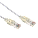 DYNAMIX 0.25m Cat6A 10G White Slimline Component Level - Office Connect