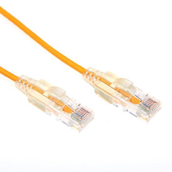 DYNAMIX 1.5m Cat6A 10G Yellow Slimline Component Level - Office Connect