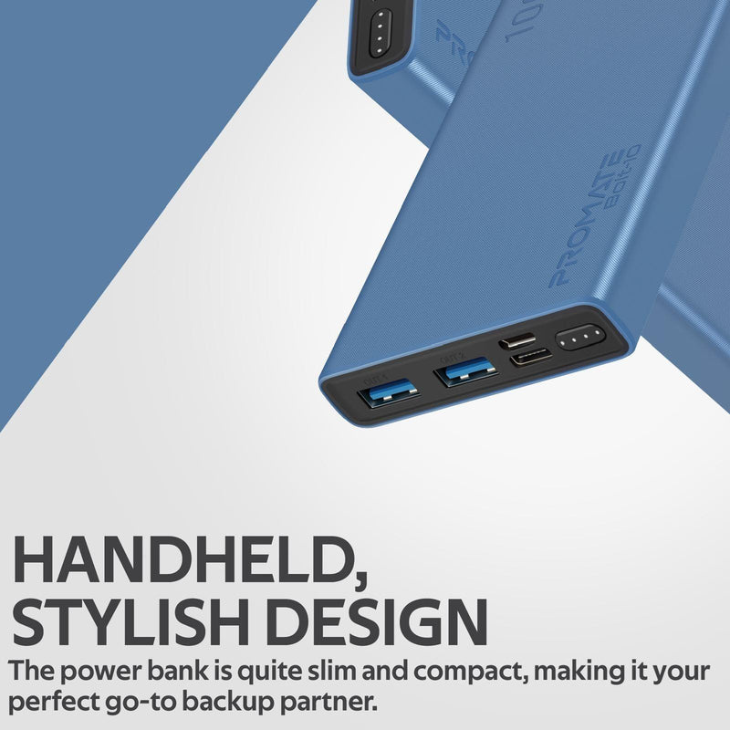 PROMATE 10000mAh Smart Charging Power Bank With Dual USB Output. - Office Connect 2018
