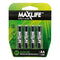 MAXLIFE AA Alkaline Battery 4 Pack Long Lasting Alkaline - Office Connect