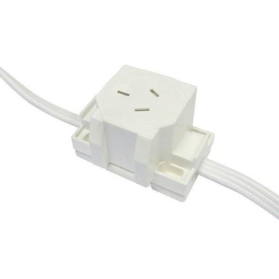 TRADESAVE Single Plug Base Socket. Self Terminating. White - Office Connect 2018