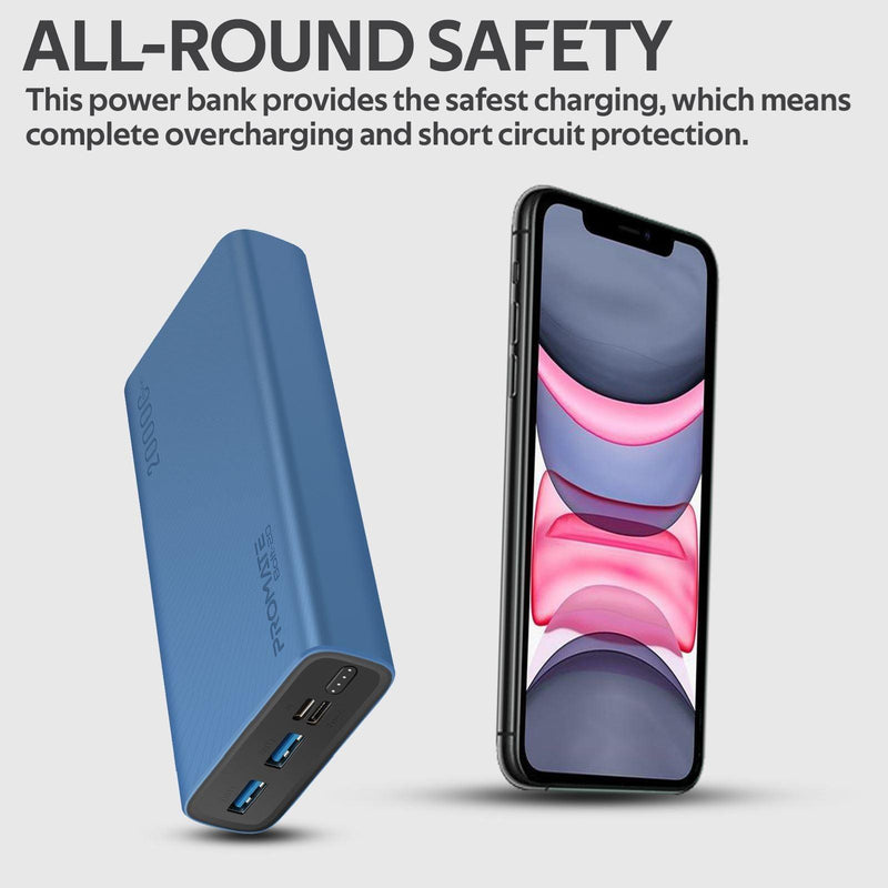 PROMATE 20000mAh Smart Charging Power Bank With Dual USB Output. - Office Connect 2018