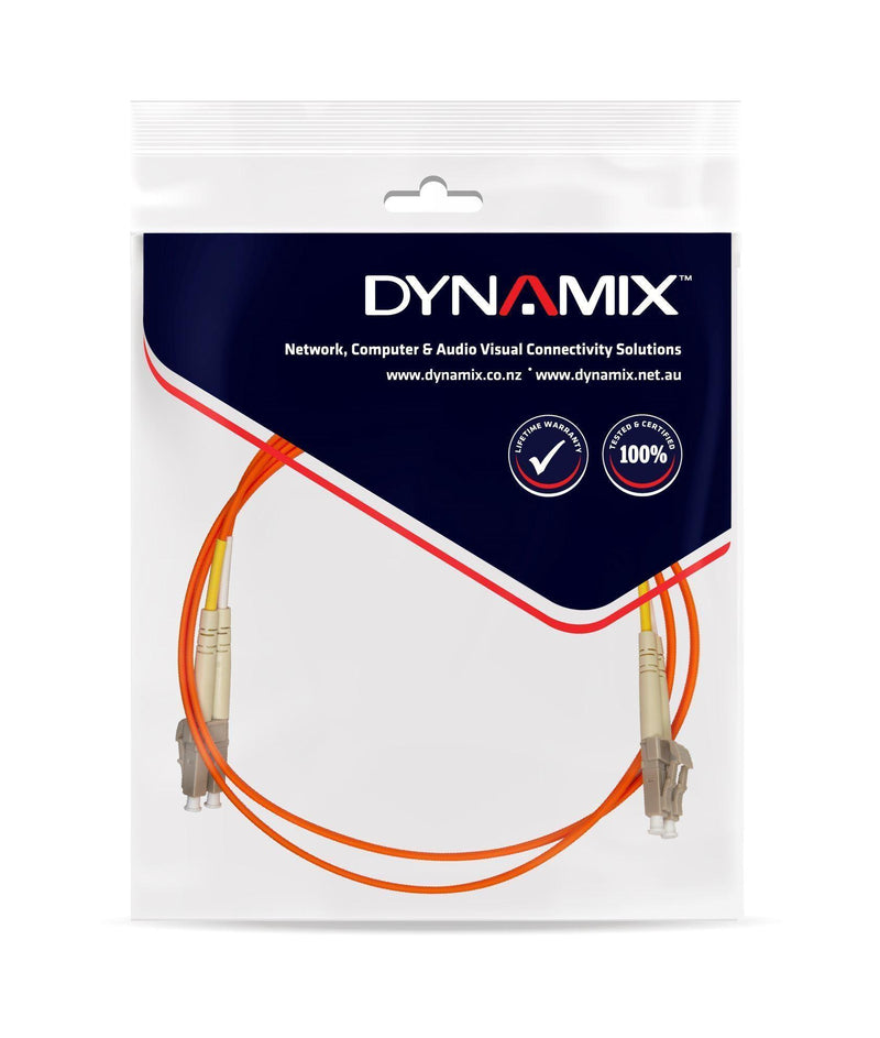 DYNAMIX 2M 62.5u LC/LC OM1 Fibre Lead (Duplex, Multimode) - Office Connect