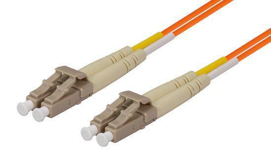 DYNAMIX 1M 62.5u LC/LC OM1 Fibre Lead (Duplex, Multimode) - Office Connect