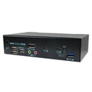 REXTRON 4K UHD USB-C 2 Port KVM Switch With DP Output& USB-Audio - Office Connect 2018