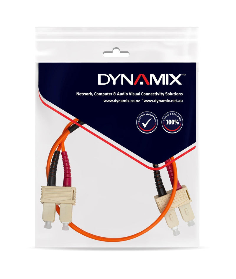 DYNAMIX 5M 62.5u SC/SC OM1 Fibre Lead (Duplex, Multimode) - Office Connect 2018