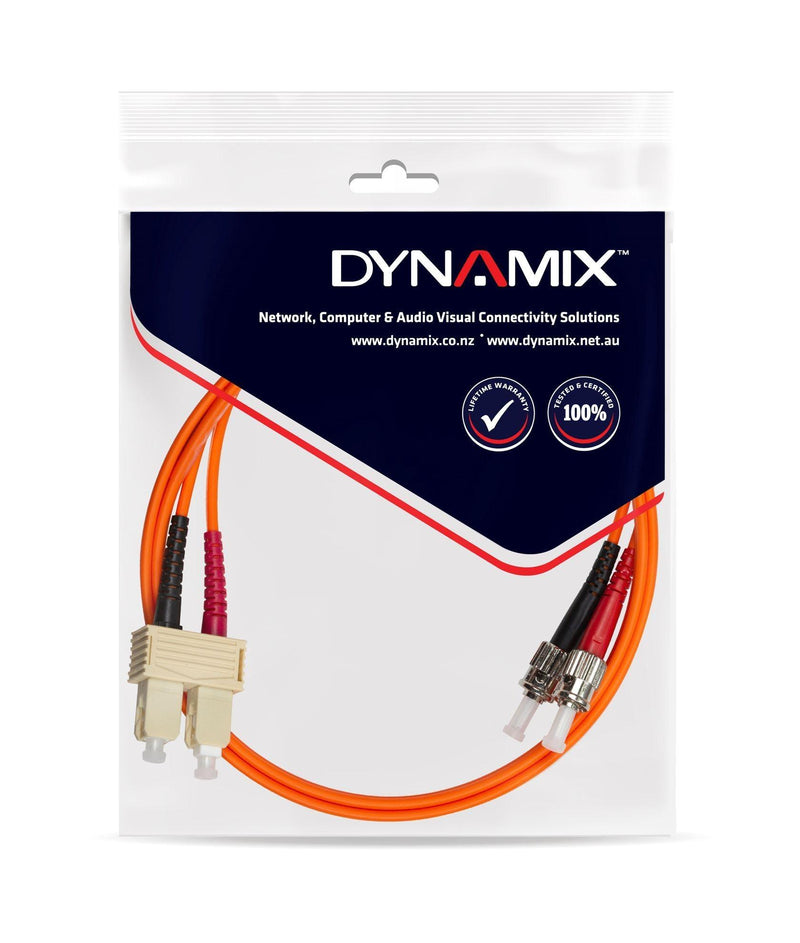 DYNAMIX 10M 62.5u SC/ST OM1 Fibre Lead (Duplex, Multimode) - Office Connect 2018