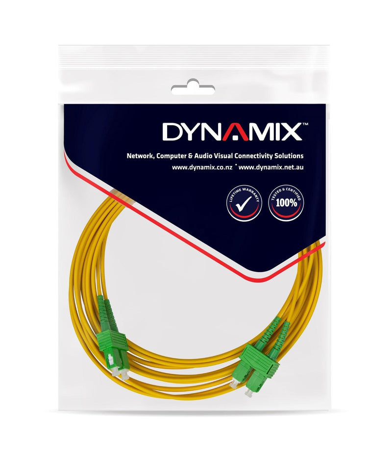 DYNAMIX 10M 9u SC APC/SC APC Duplex Single Mode G657A1 Bend Insensitive - Office Connect 2018