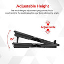 PROMATE Height Adjustable Ergonomic Gaming Laptop Cooling Pad With 5 - Office Connect