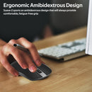 PROMATE Wireless Ergonomic Mouse. Includes Both USB-C & USB-A Nano - Office Connect