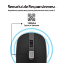 PROMATE Wireless Ergonomic Mouse. Includes Both USB-C & USB-A Nano - Office Connect