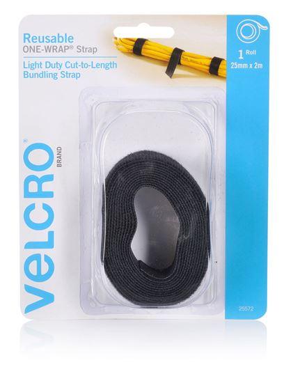 VELCRO Brand 25mm X 2m Reusable Cut-To-Lenght ONE-WRAP Strap - Office Connect