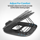 PROMATE Ventilated Adjustable Laptop DeskStand Or Laptops Up To - Office Connect