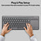 PROMATE Ultra-Slim Wireless Multimedia Keyboard With Integrated - Office Connect