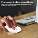 PROMATE Wireless Ergonomic Mouse. Includes Both USB-C & USB-A Nano - Office Connect