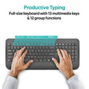 PROMATE Wireless Ergonomic Keyboard & Contoured Mouse. - Office Connect