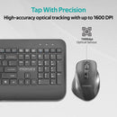 PROMATE Wireless Ergonomic Keyboard & Contoured Mouse. - Office Connect