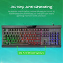 VERTUX Pro Performance Gaming Keyboard With LED Backlight. - Office Connect