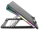 PROMATE Gaming Portable Height Adjustable RGB LED Cooling Pad - Office Connect