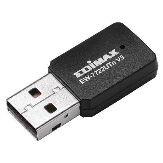 EDIMAX N300 Wi-Fi 4 Mini USB-A Wireless Adapter. Up To 300Mbps - Office Connect 2018