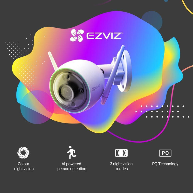 EZVIZ C3N Outdoor WiFi Smart Home Camera With 2.8mm Lens - Office Connect 2018