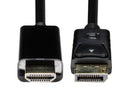 DYNAMIX 1m DisplayPort 1.2 Source To HDMI 1.4 Monitor Cable. Max - Office Connect 2018