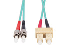 DYNAMIX 30M 50u SC/ST OM3 Fibre Lead (Duplex, Multimode) - Office Connect 2018