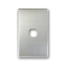 TRADESAVE Switch Cover Plate, 1 Gang, Silver Aluminium. - Office Connect 2018