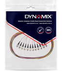 DYNAMIX 2M ST Pigtail OM1 12x Pack Colour Coded, 900um Multimode - Office Connect 2018