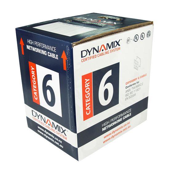 DYNAMIX 305m Cat6 Orange UTP SOLID Cable Roll, 250MHz, 23AWGx4P, PVC - Office Connect 2018