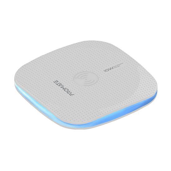 PROMATE Ultra-Fast 10W Wireless Slim Charging Pad With LED Light - Office Connect 2018