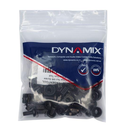 DYNAMIX 30pc Pack, 3 Piece Cage Nut, Black M6*15mm. Includes - Office Connect 2018