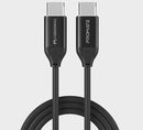 PROMATE USB-C To USB-C Thunderbolt 3 Mesh Armoured Cable. 100W Power - Office Connect 2018