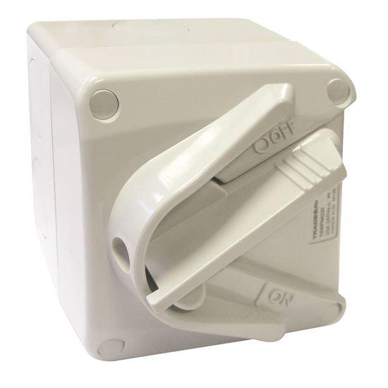 TRADESAVE Weatherproof Mini Isolator 2 Pole 240V 20A. - Office Connect 2018