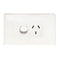 TRADESAVE Single 15A Horizontal Power Point. Removable - Office Connect 2018