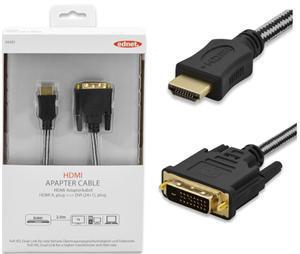 Ednet HDMI Type A (M) to DVI-D (M) 2m Monitor Cable - Office Connect