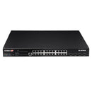 EDIMAX 24 Port Gigabit PoE+ Web Smart Surveillance Switch With 4 - Office Connect 2018