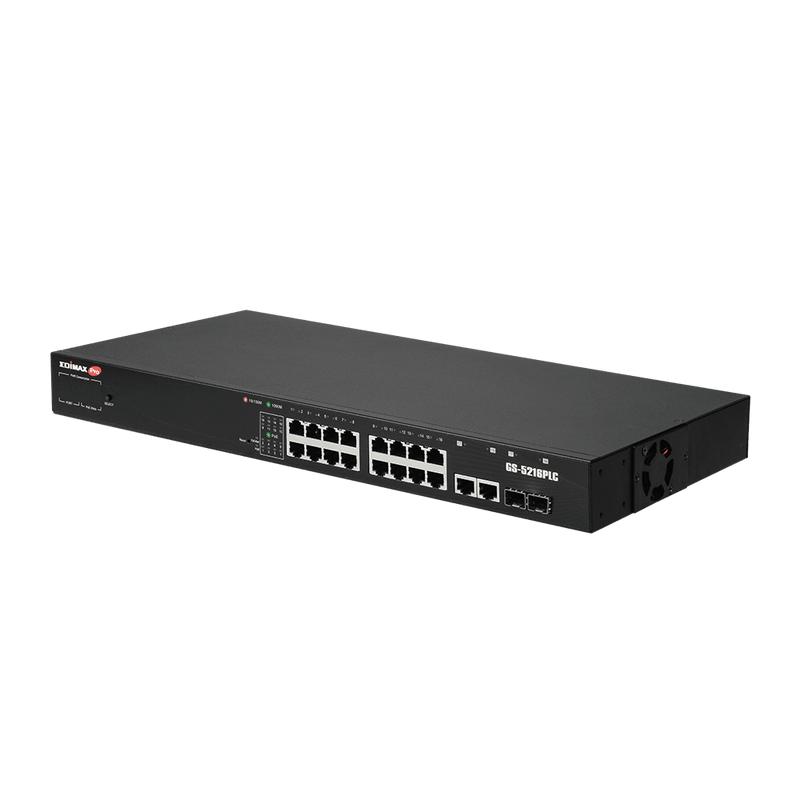 EDIMAX 16-Port Surveillance Long Range Gigabit PoE+ Web Smart Switch - Office Connect 2018