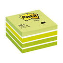 Post-it Notes Memo Cube 2028-G Green 76x76mm 450 sheet cube - Office Connect