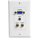 15-Pin Female VGA Wall Plate with 3.5mm - Office Connect 2018