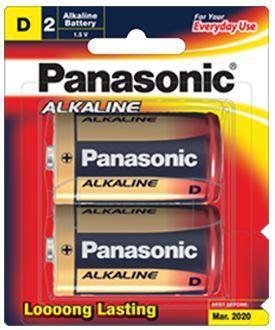 Panasonic D Alkaline Battery 2 Pack - Office Connect