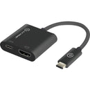 15CM USB-C 2 HDMI ADAPTER WITH USB-C BLK - Office Connect 2018