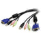 1.5m 4-in-1 USB VGA KVM Switch Cable - Office Connect 2018