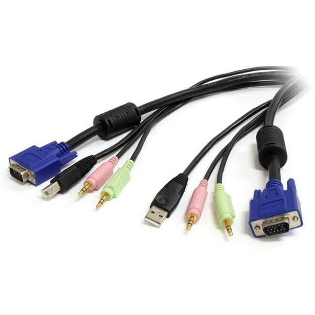 1.5m 4-in-1 USB VGA KVM Switch Cable - Office Connect 2018