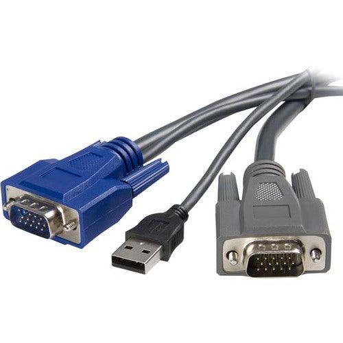 1.5m Ultra-Thin USB VGA 2-in-1 KVM Cable - Office Connect 2018