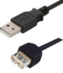 Digitus USB 2.0 Type A (M) to USB Type A (F) 3m Extension Cable - Office Connect