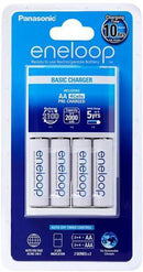 Panasonic Eneloop Overnight Charger + 4 AA Batteries - Office Connect