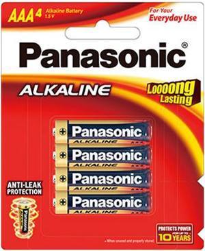 Panasonic AAA Alkaline Battery 4 Pack - Office Connect