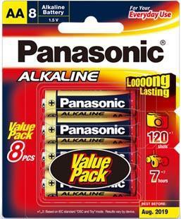 Panasonic AA Alkaline Battery 8 Pack - Office Connect