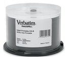 Verbatim CD-R 700MB 52x White Wide Printable Azo 50 Pack on Spindle - Office Connect